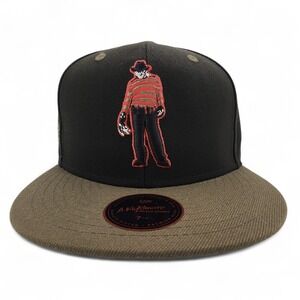 Nightmare On Elm Street Freddy Hat Adult Fitted Size‎ 7 1/8 Springwood High NEW